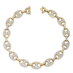 14K Yellow Gold and 7.8ct Diamond Bracelet