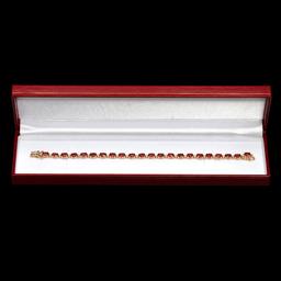 14k Yellow Gold 15.35ct Ruby 0.70ct Diamond Bracelet