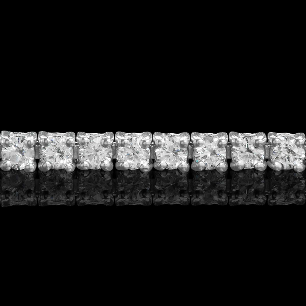 18k White Gold 2.78ct Diamond Bracelet