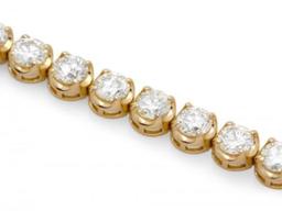 18K Gold 7.66ct Diamond Bracelet