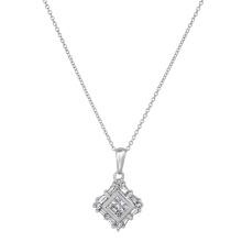 14K White Gold Setting with 0.50ct Diamond Ladies Pendant