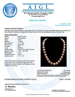 12-14mm South Sea Cultured Pearl Necklace