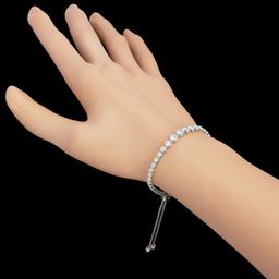 14k White Gold 2.11ct Diamond Bracelet