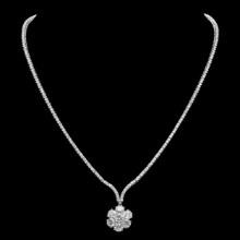 18K Gold 8.90ct Diamond Necklace