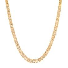 18K Yellow Gold Setting with 11.65ct Emerald Cut Diamond Necklace