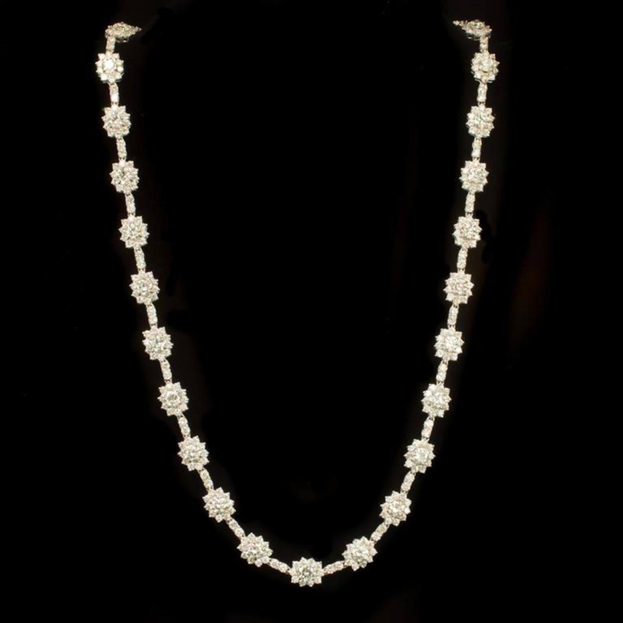 18K Gold 18.52ct Diamond Necklace