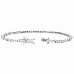 14k White Gold 2.31ct Diamond Tennis Bracelet