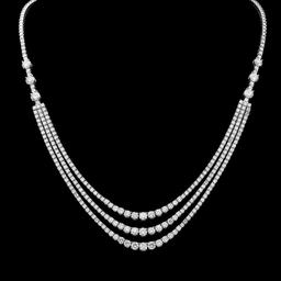 14K Gold 11.98ct Diamond Necklace