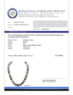 12.5-15mm Natural South Sea Pearl Necklace