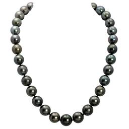 11-13mm Natural Black Pearl Necklace