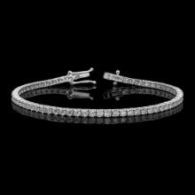 14k White Gold 4.31ct Diamond Bracelet