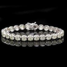 18K Gold 14.44Ct Diamond Bracelet