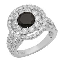 14k White Gold 1.12ct & 2.80ct Diamond Ring