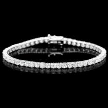 18K White Gold 7.42ct Diamond Bracelet
