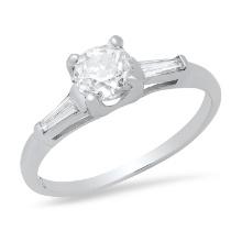 14K White Gold Setting with 0.70tcw Diamond Ladies Ring