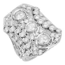 14k White Gold 2.55ct Diamond Ring