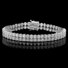 18K White Gold and 9.95ct Diamond Bracelet