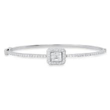 18K White Gold Setting with 2.00ct Diamond Bangle Bracelet