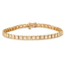 18K Yellow Gold Setting with 5.16ct Diamond Bracelet