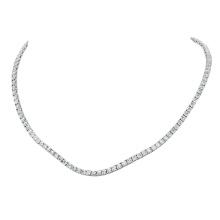 18K White Gold and 16.63ct Diamond Necklace