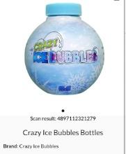 Crazy Ice Bubbles Bottles Retail $9