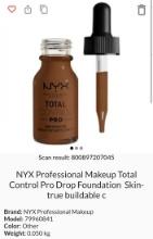 Nyx Total Control Pro Drop Foundation Retail $14.00