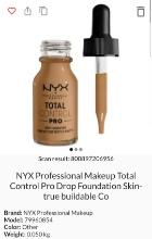 Nyx Prof. Makeup Pro Drop Foundation Retail $14