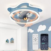 LEDIARY Ceiling Fan with Lights for Kids Room, Blue Retail $150.00