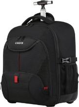 Rolling Backpack, Large, with Wheels, 17inch, Waterproof, Black, Retail $80.00