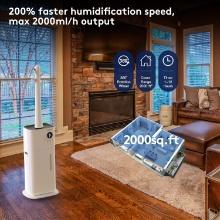 Toutouan Tower Humidifier for Whole House, 2000ml/h Cool Mist, Retail $200.00