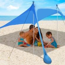 Beach Canopy Tent Sun Shade with UPF 50+ UV Protection, Retail $80.00