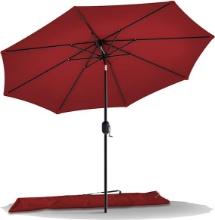 Red 9ft Patio Umbrella, Tilting, Retail $40.00