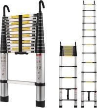SHZOND 12.5FT Aluminum Telescopic Extension Ladder (12.5FT), Retail $85.00