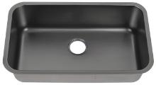 MONSINTA Undermount Kitchen Sink, Stainless Steel 3018, Black, Retail $200.00