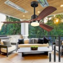Forrovenco Ceiling Fan with Light and Remote, 52 Inch, Outdoor, Retail $160.00