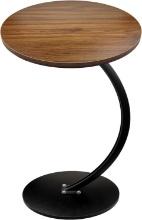 Luckyrao C-Shaped Side Table, Walnut Color,  Retail $45.00