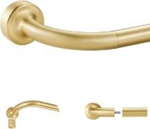Brass Disc Curtain Rod, 48-84 Inches, Retail $35.00
