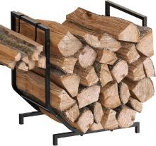 Dobyusf Firewood Rack Outdoor w/Hooks, Metal, Retail $30.00