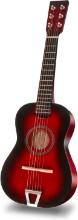 23 Inch Kids Wooden Guitar Music Toy, (Red), Retail $30.00
