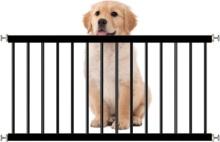 AIKSIWAI Short Expandable Dog Gate, 30.71"-33.46", (17.32''H, Black), Retail $50.00