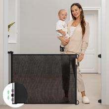  Retractable Mesh Baby/Pet Gate, 33" Tall, Extends to 71" Wide, Retail $60.00