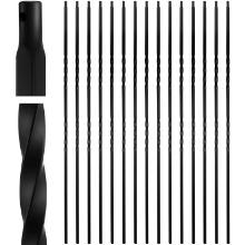 Therwen 15 Pcs 1/2 inch x 44 Inch Iron Balusters for Staircase, Retail $70.00