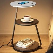 PINNKL White Nightstand with Charging Station,USB Ports & Outlets, Retail $260.00