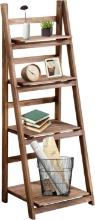 Babion 4 Tier Ladder Shelf-Brown, Retail $55.00