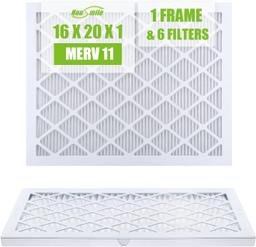 Housmile 16x20x1 Air Filter, 6 Pack, MERV 11, MPR 1000, Retail $35.00