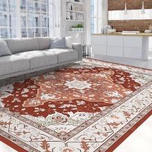 HOMFINE Area Rug, 6x9 - Soft Low-Pile Washable Rug, Retail $100.00