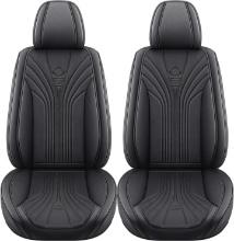 Hikeaglauto Car Seat Cover Front Set, (2 PCS, Black), Retail $105.00