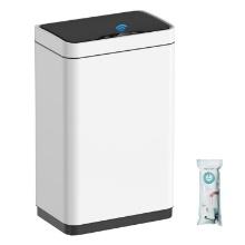 Mbillion Automatic Touchless Trash Can, 15 Gallon, White, Retail $120.00