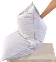 Three Geese Pack of 2 White Goose Feather Bed Pillows, King Size,White Solid, Retail $60.00