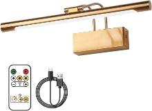 SEEDIQ Wireless Picture Light Battery Operated, 5W 16" [Metal Brass]. Retail $80.00